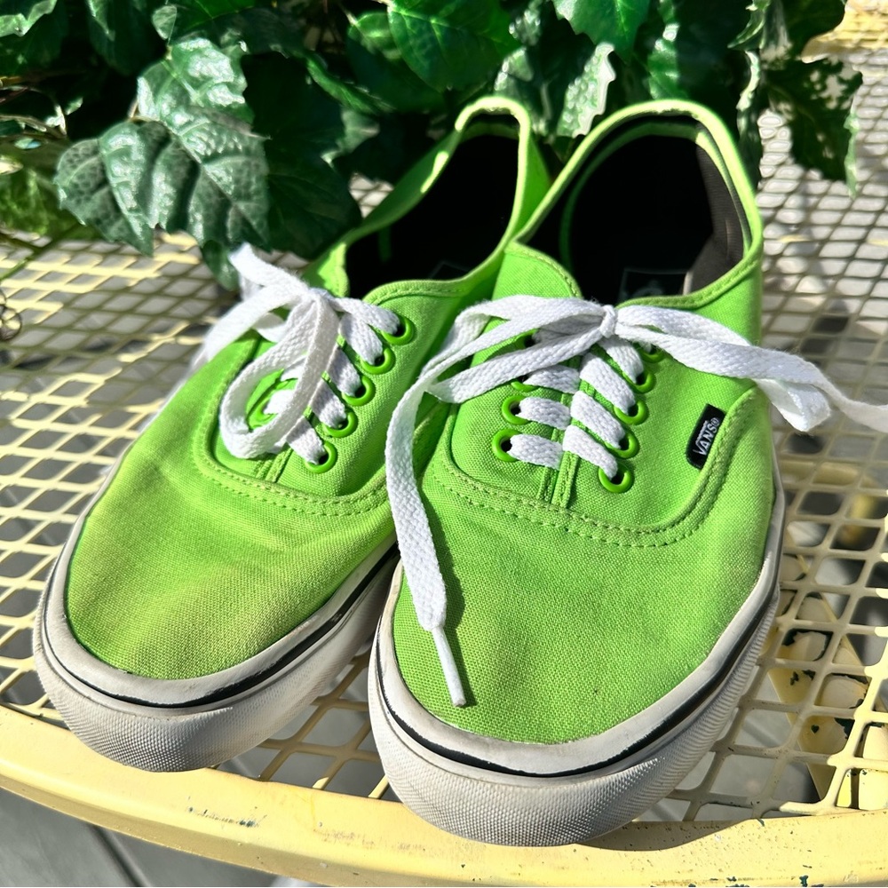 Vibrant Green Canvas Sneakers